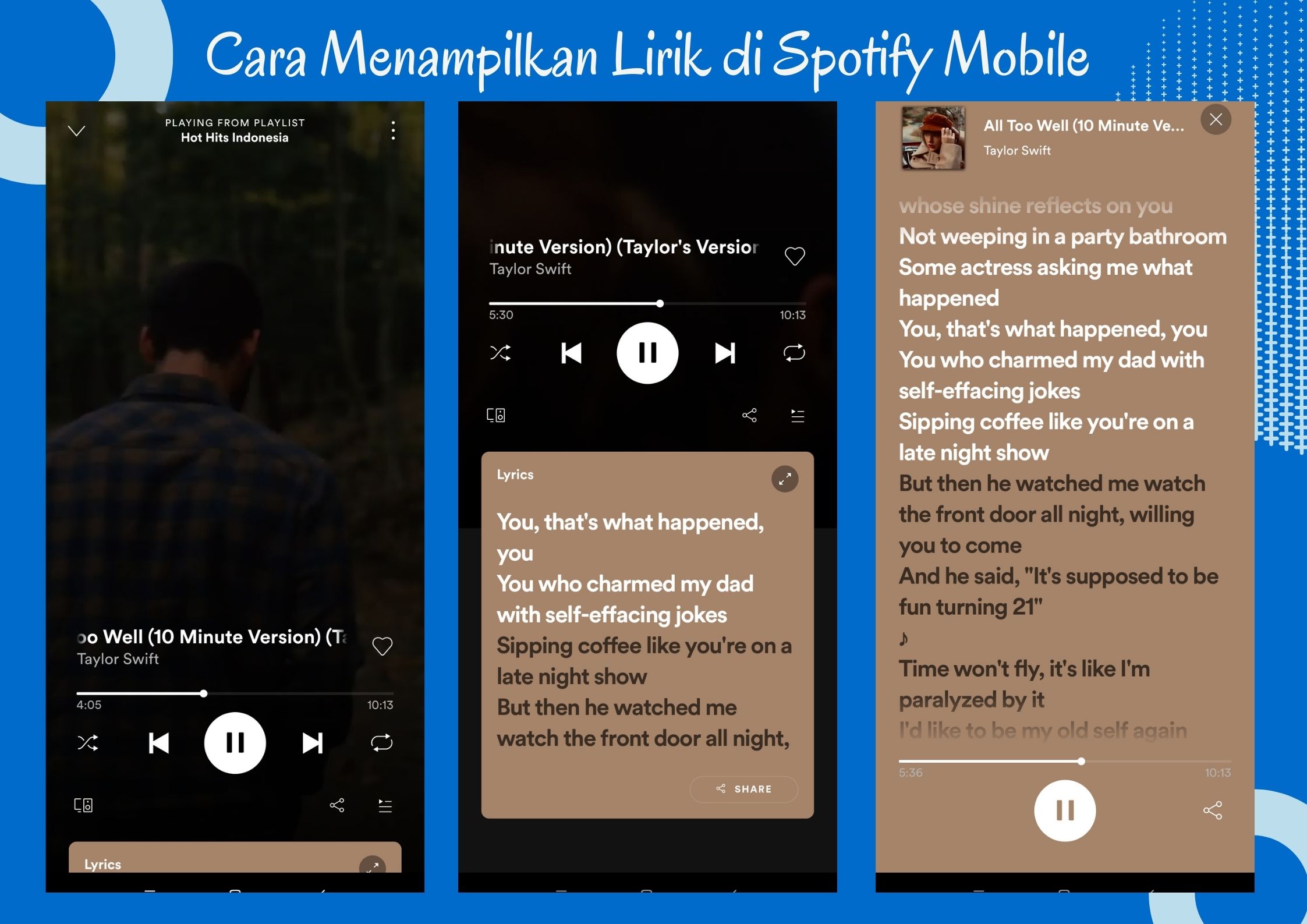 Cara Menampilkan Lirik di Spotify Mobile