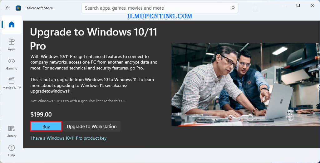 Beli Windows 11 Pro Microsoft Store