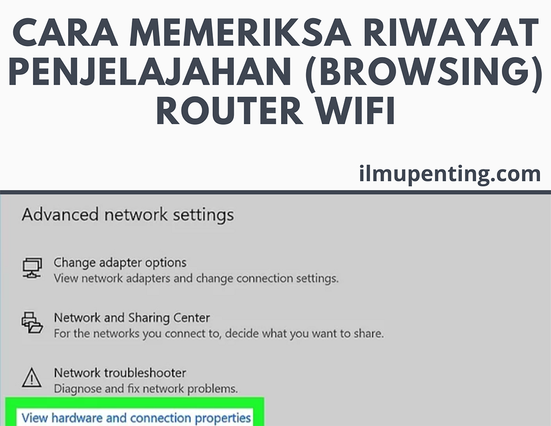 Cara Memeriksa Riwayat Penjelajahan (Browsing) Router WiFi
