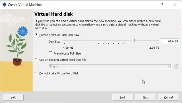 Setting RAM Windows 11 di VirtualBox