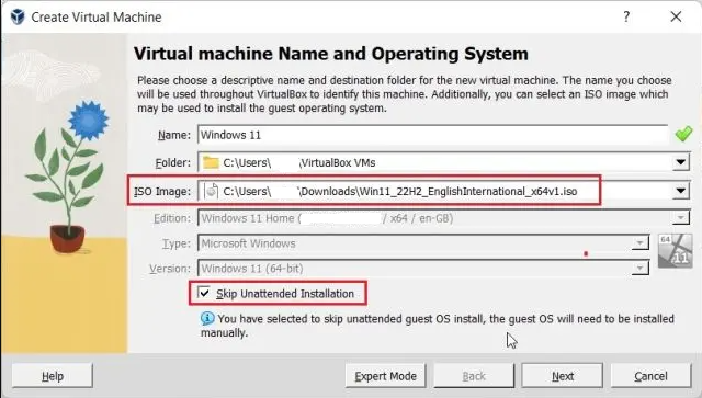 Setting Virtual Machine Windows 11 di VirtualBox