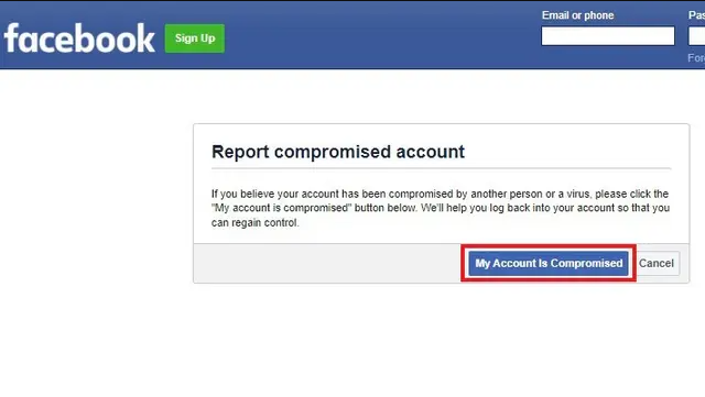 Report Compromised Account