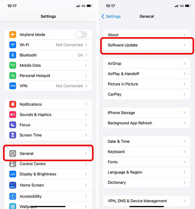 Cek Pembaruan (Update) Perangkat Lunak (Software) iPhone