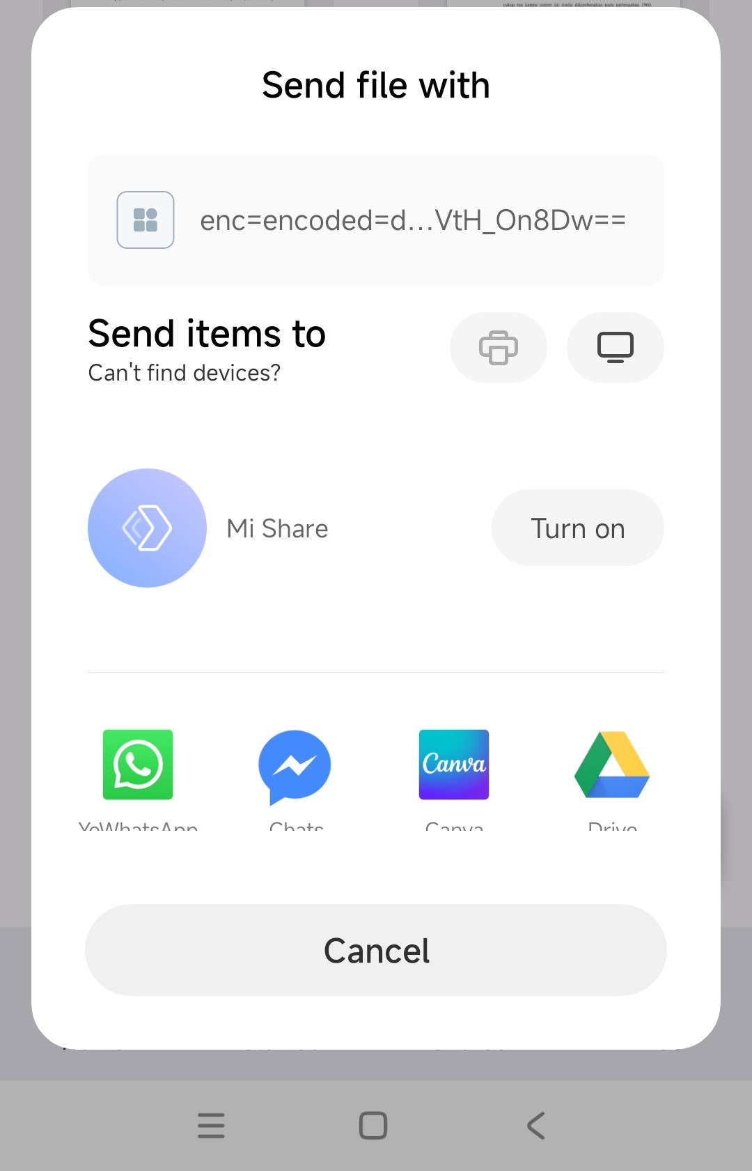Mengirim Gambar Melalui Google Drive ke WhatsApp