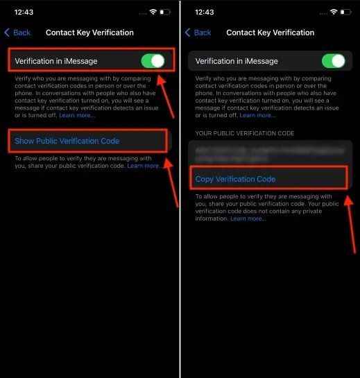 Cara Mengaktifkan Verifikasi Kunci Kontak iMessage di iPhone
